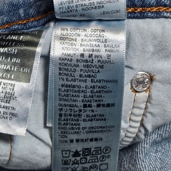 Levi’s 501 Curve Size 29 Lucid Dream Jeans High Rise Straight NWOT - Picture 13 of 16